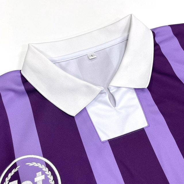Sublimation Striped Embroidery Oversized Retro Football Jersey