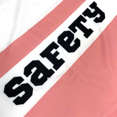 Fashion Streetwear Pink Printing Design Breathable Fabric Football Shirts