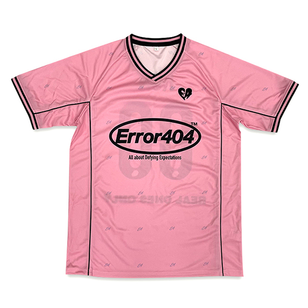 Custom Sublimation Embroidery Logo Pink Street Football Wear