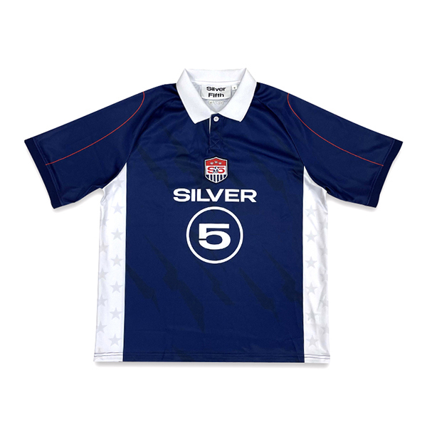 Sublimation Cut and Sew Badge Embroidery Soccer Jersey