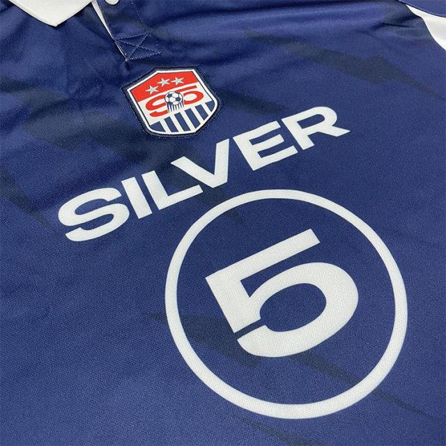 Sublimation Cut and Sew Badge Embroidery Soccer Jersey
