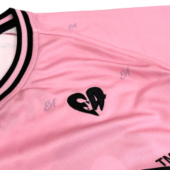 Custom Sublimation Embroidery Logo Pink Street Football Wear