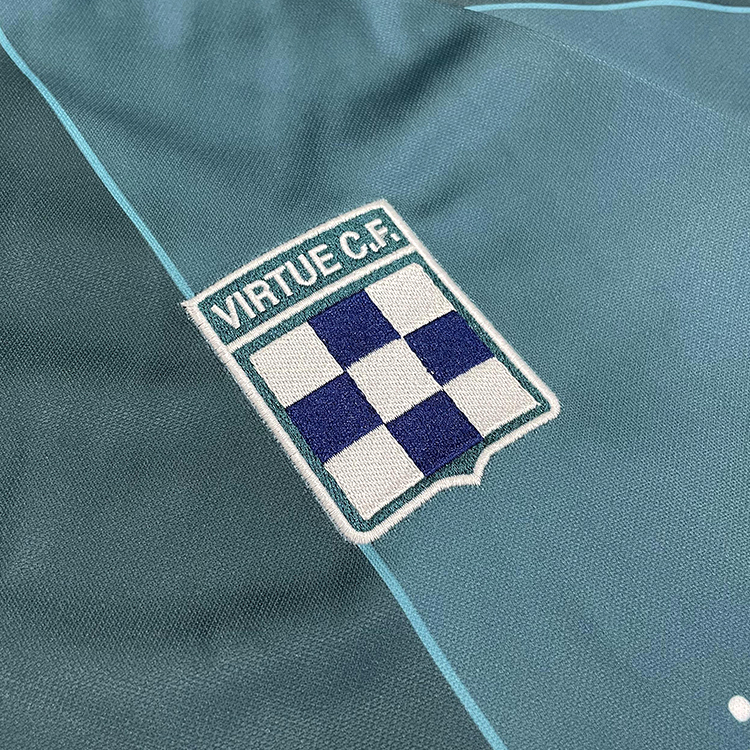 Sublimation Classic Striped Embroidery Football Shirts