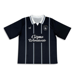 Sublimation Black Retro Design Football Shirts