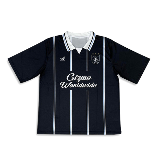 Sublimation Black Retro Design Football Shirts