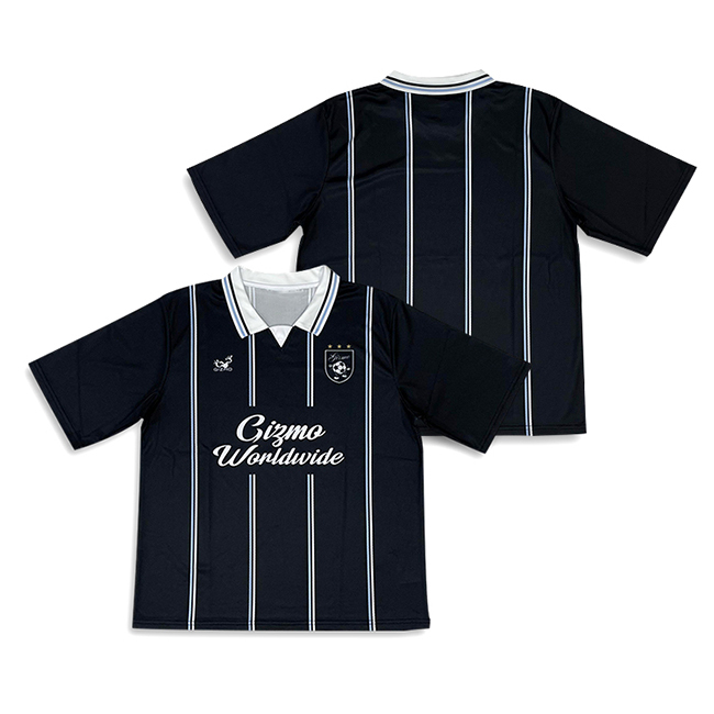 Sublimation Black Retro Design Football Shirts