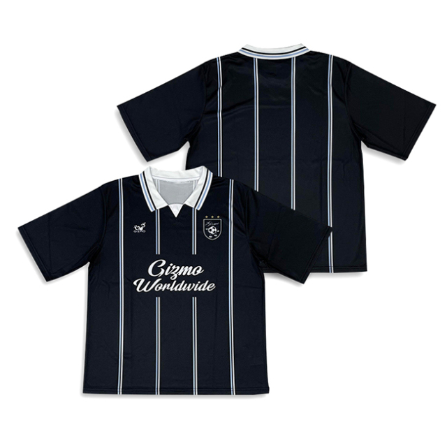 Sublimation Black Retro Design Football Shirts