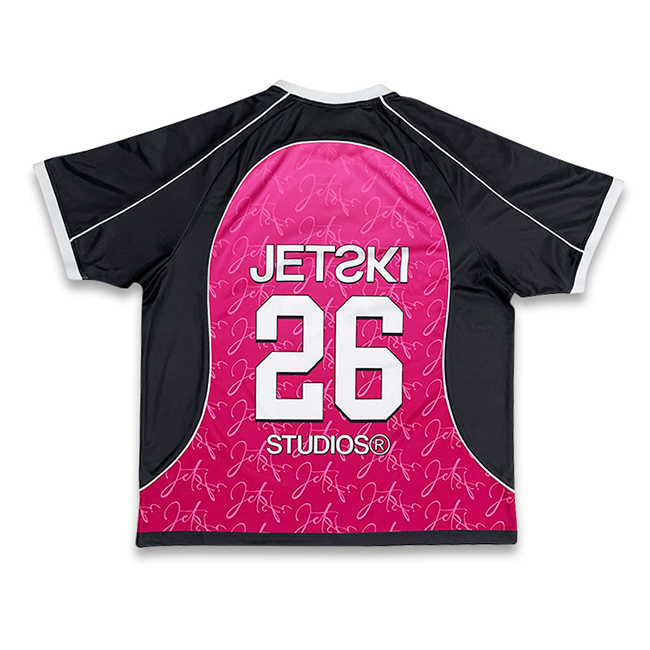 Sublimation Design Cut and Sew Embroidery Soccer Shirts