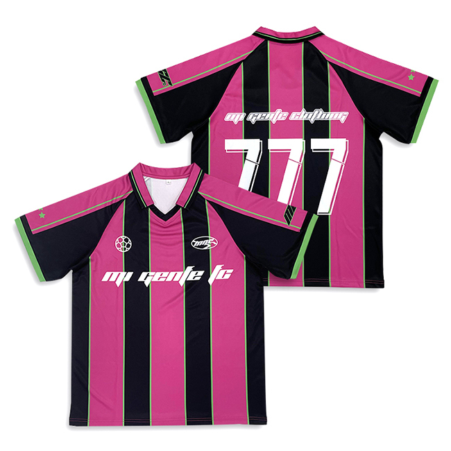 Custom Design Striped Sublimation Retro Football Jersey