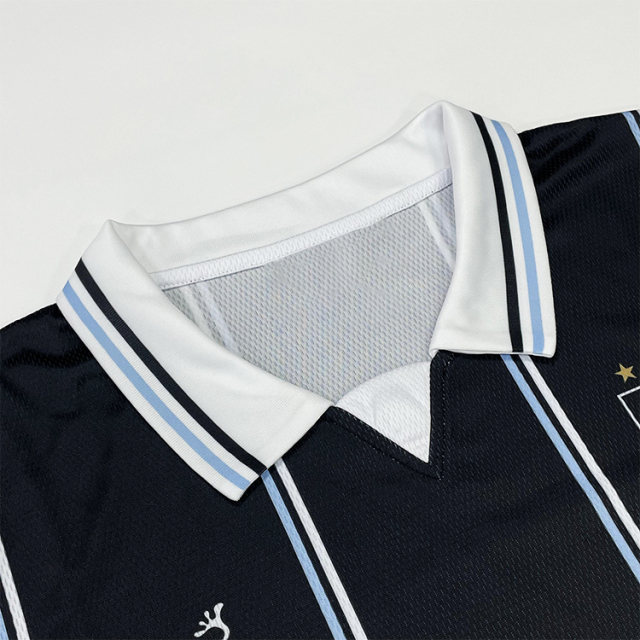 Sublimation Black Retro Design Football Shirts