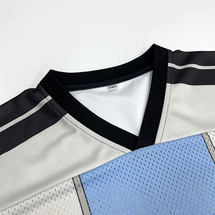 Embroidery Classic Design Mesh Oversized Football Jersey