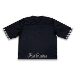 Custom Classic Design Black Boxy Fit Football Shirts