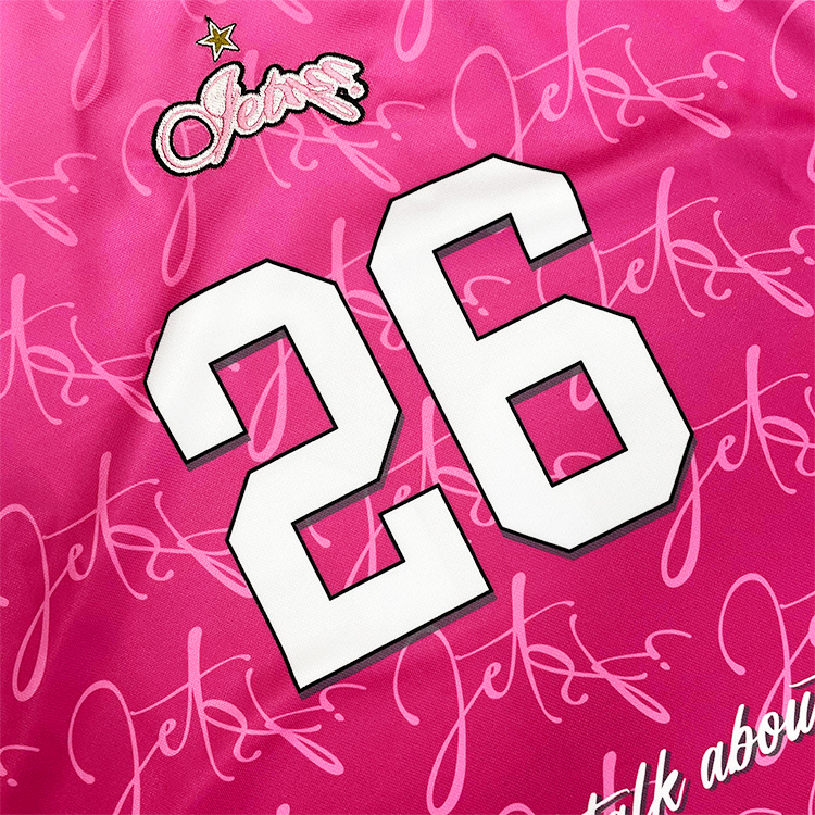 Sublimation Design Cut and Sew Embroidery Soccer Shirts