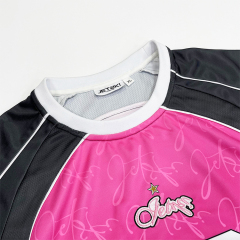 Sublimation Design Cut and Sew Embroidery Soccer Shirts