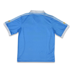 Blue Embroidery Sublimation Retro Design Football Shirts
