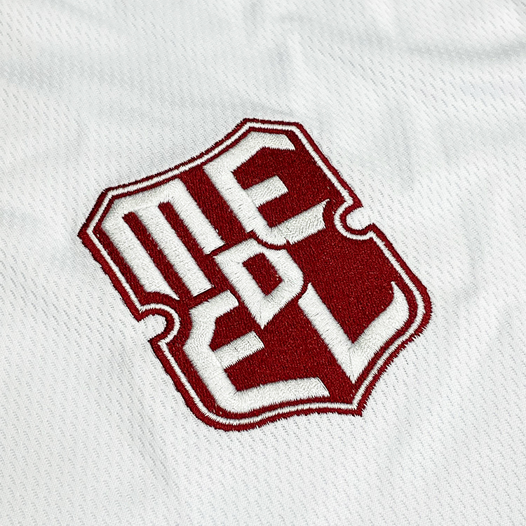 Withe Sublimation Design Embroidery Soccer Jersey