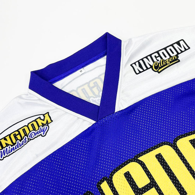 Sublimation Cut and Sew Design Boxy Fit Mesh Fans American Football Jersey