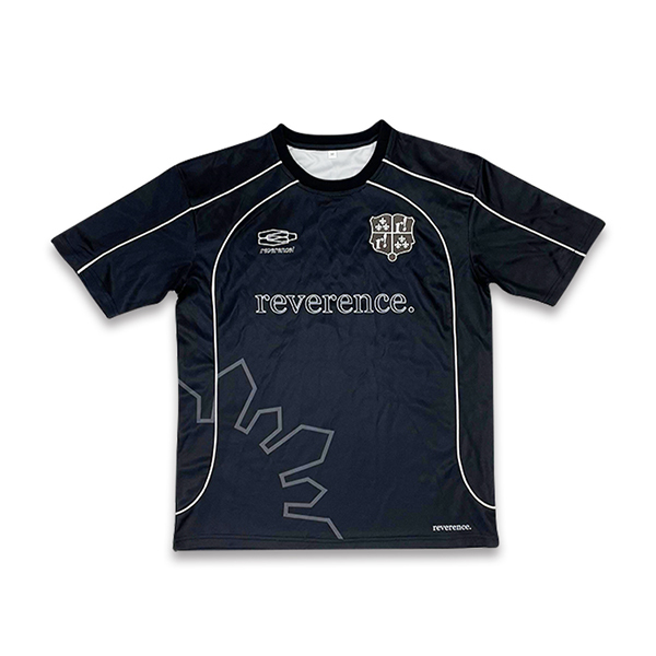 Custom Sublimation Design Embroidery Black Soccer Shirts