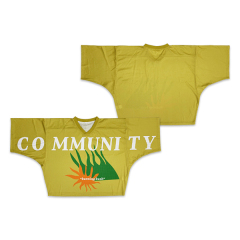 Sublimation Puff Logo Design Mesh Oversized Fans American Football Shirts