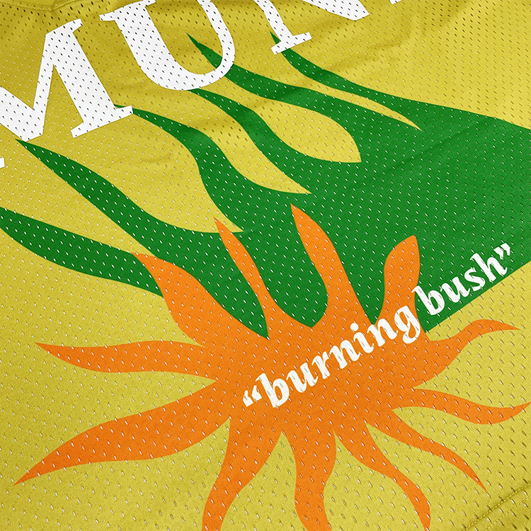 Sublimation Puff Logo Design Mesh Oversized Fans American Football Shirts