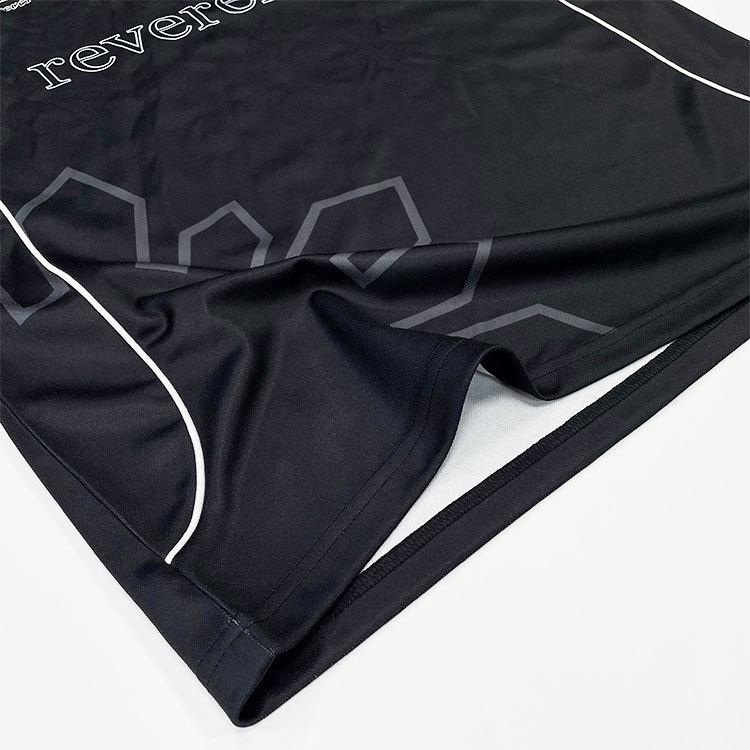 Custom Sublimation Design Embroidery Black Soccer Shirts