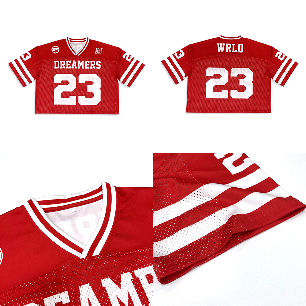 Mesh Boxy Fit Football Shirts || Streetwear Manufacturer-Healong