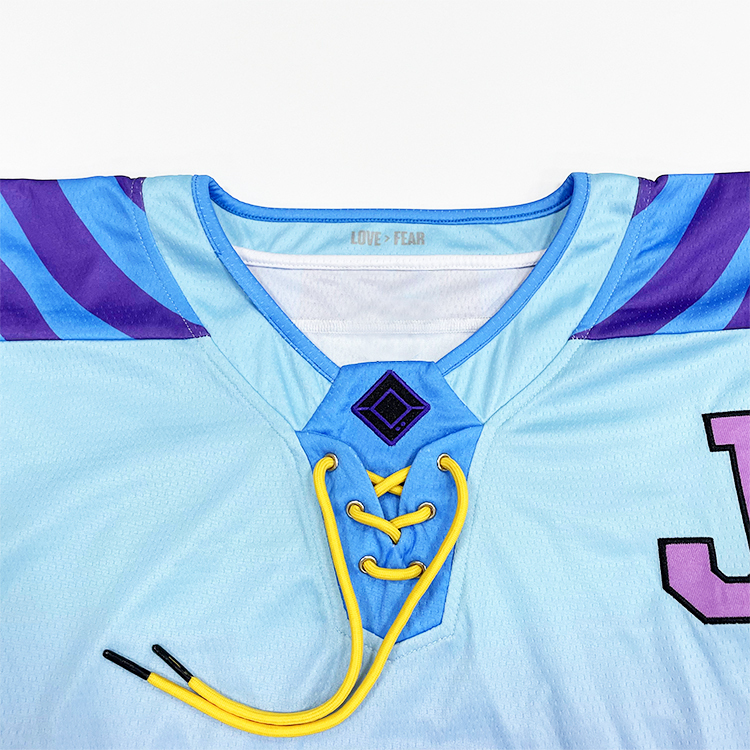 Sublimation Design Embroidery Logo Fashion Ice Hockey Jersey