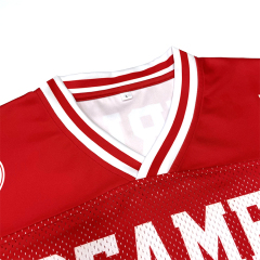 Classic Design Black Boxy Fit Mesh Fans American Football Jersey