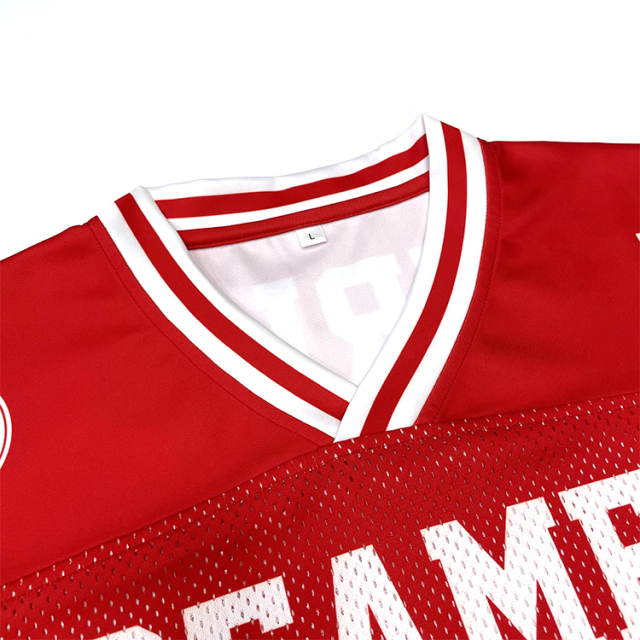 Classic Design Black Boxy Fit Mesh Fans American Football Jersey