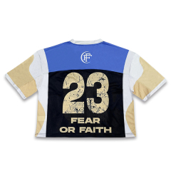 Custom Design Mesh Boxy Fit Sublimation Football Jersey