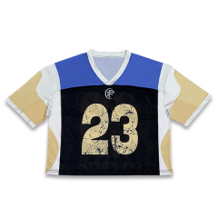Custom Design Mesh Boxy Fit Sublimation Football Jersey