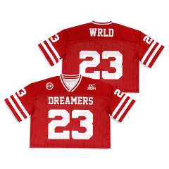 Custom Sublimation Printing Design Classic Mesh Boxy Fit Football Shirts