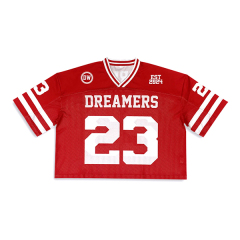 Custom Sublimation Printing Design Classic Mesh Boxy Fit Football Shirts