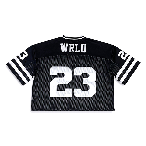 Classic Design Black Boxy Fit Mesh Fans American Football Jersey
