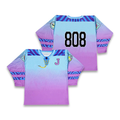 Sublimation Design Embroidery Logo Fashion Ice Hockey Jersey