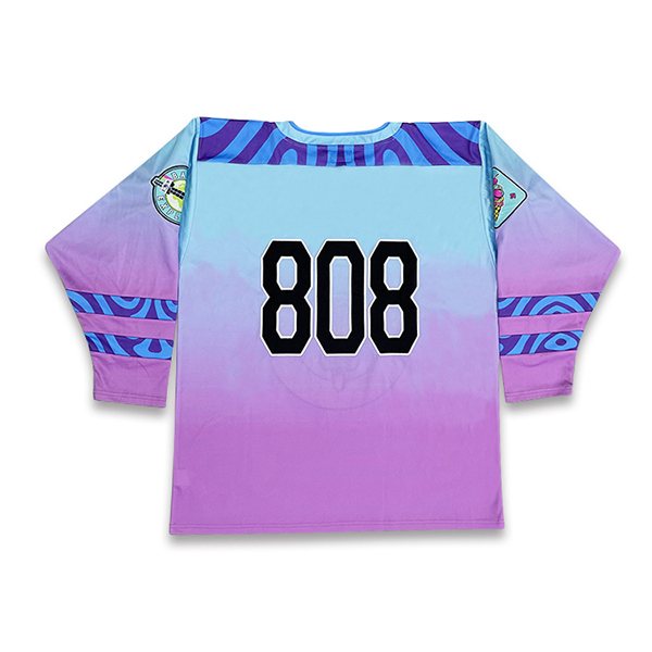 Sublimation Design Embroidery Logo Fashion Ice Hockey Jersey