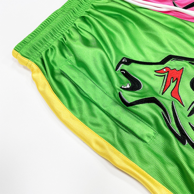 Custom Embroidery Two Tone Design Basketball Shorts