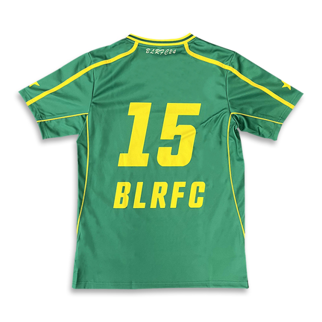 Sublimation Cut and Sew Design Green Soccer Shirts