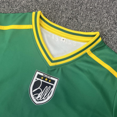 Sublimation Cut and Sew Design Green Soccer Shirts