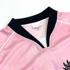 Pink Soccer Shirts Custom Design Sublimation Embroidery Football Jersey