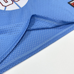 Custom Embroidery Blue Design Basketball Jersey