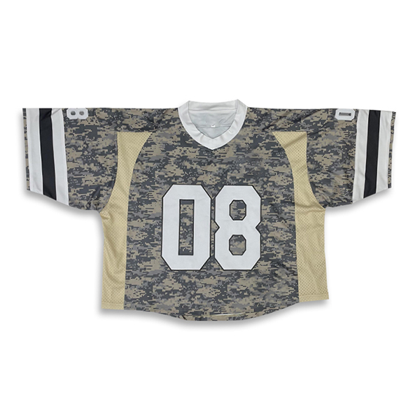 Sublimation Patchwork Design Embroidery Oversize American Football Jersey