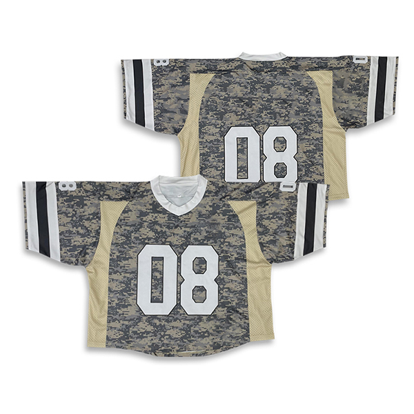 Sublimation Patchwork Design Embroidery Oversize American Football Jersey