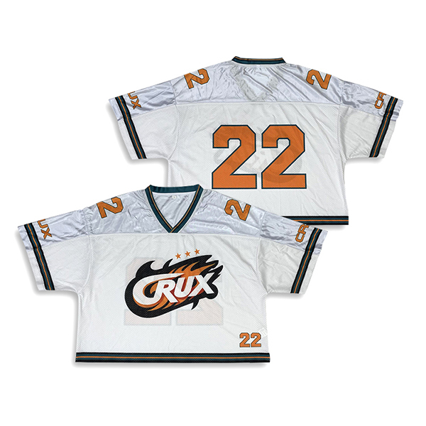White Sublimation Mesh Boxy Fit Oversize American Football Shirts