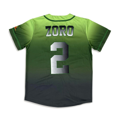 Sublimation Design Embroidery Logo Men Baseball Jersey