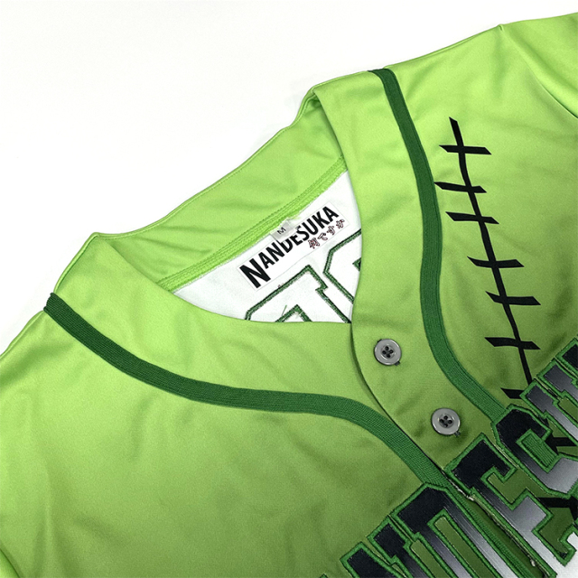 Sublimation Design Embroidery Logo Men Baseball Jersey