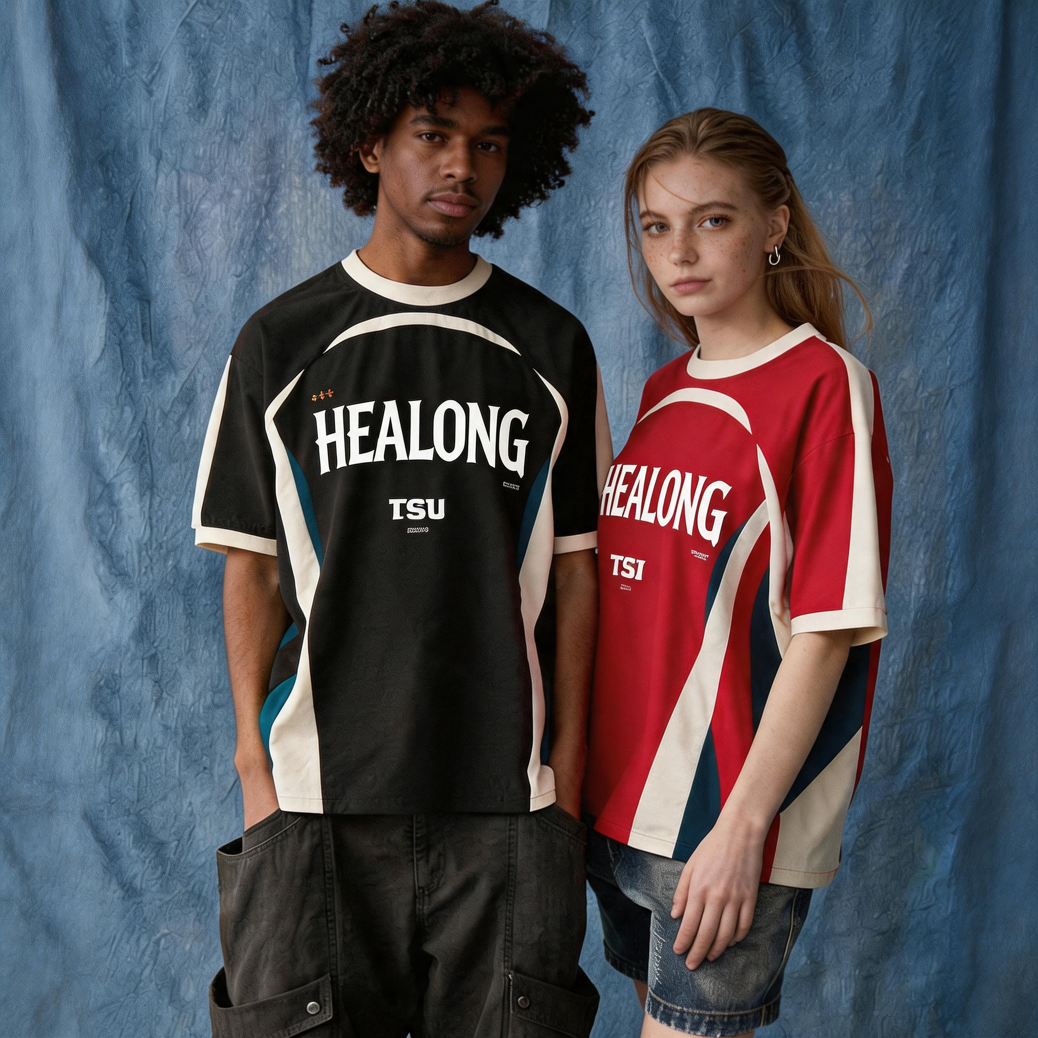Sublimation Blue Design Printing Soccer Shirts