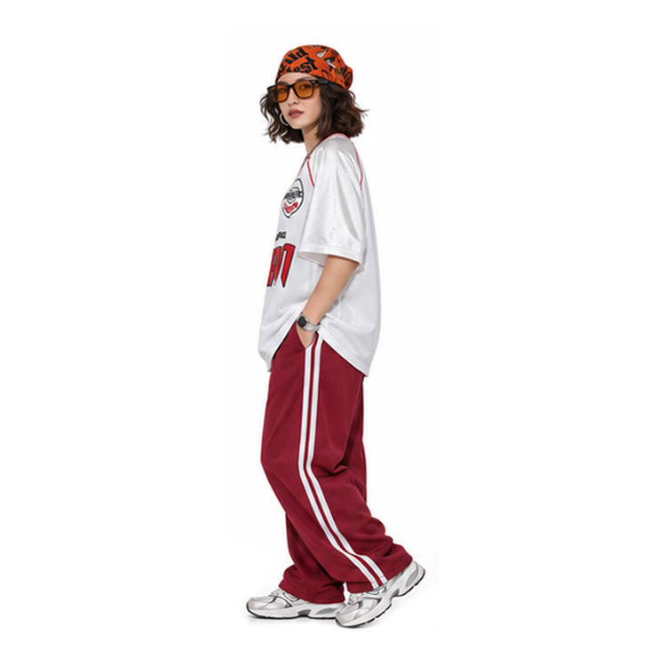 Women Oversized Valiant Print Mesh Jersey Breathable Mesh Fabric V-Neck Short Sleeve Streetwear Top Jerseys