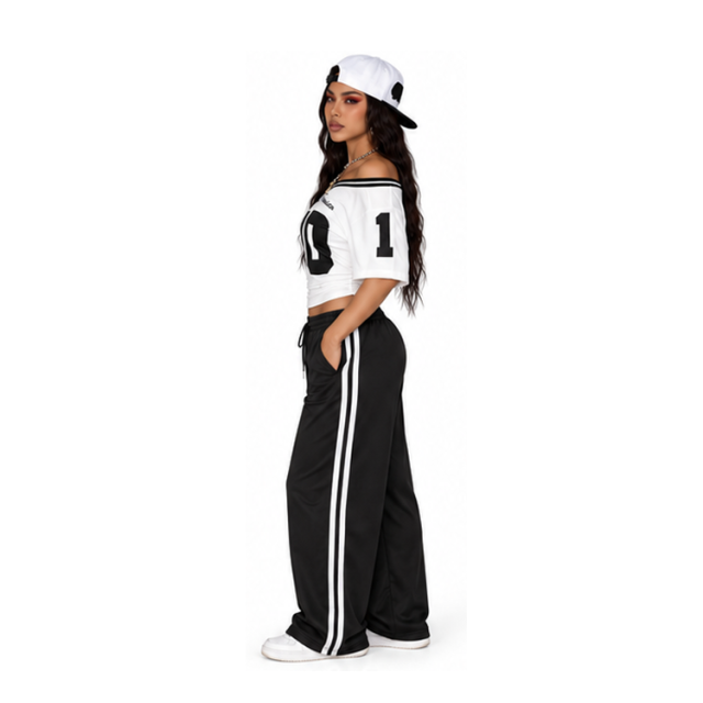 Y2K Women White Off-the-Shoulder Cropped Soccer Jersey San Francisco Number 10 Graphic Street Top