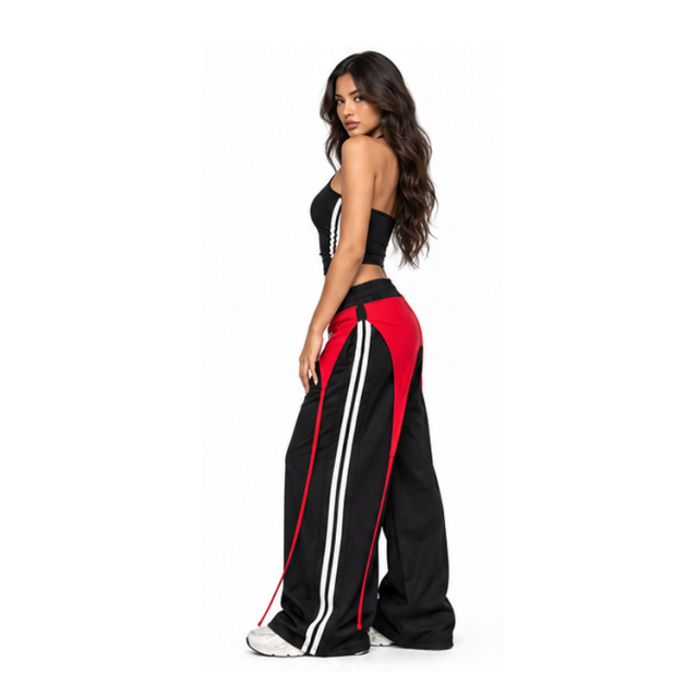 Wholesale Women Y2K Halter Tank Top Double Strap Side Striped Ruched Slim Fit Cropped Sport Cami Vest